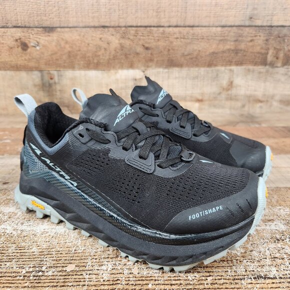 Altra Olympus 4 Women's Sz 7.5 Black Hiking Sneakers Lace Up Trail Running Shoes - Picture 1 of 10
